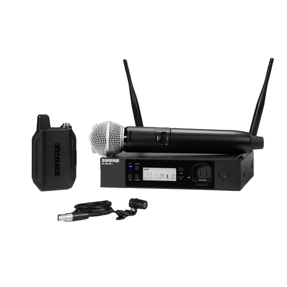 Shure GLXD124R+/85-Z3 Digital Wireless Combo System-wireless system-Shure-Hermes Music